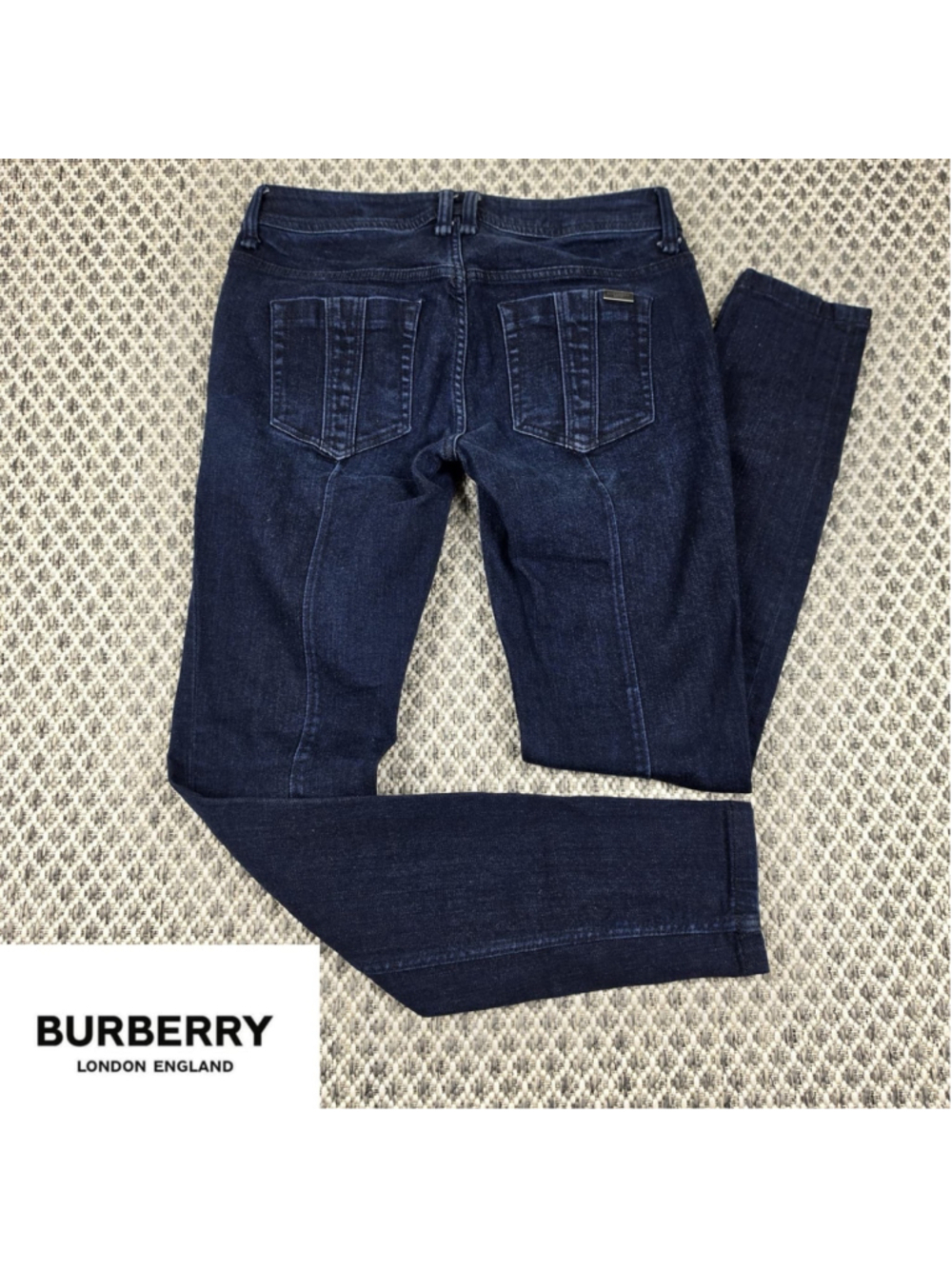 Burberry Brit Westbourne Skinny Ankle Jeans Womens Size 27 Dark Wash
